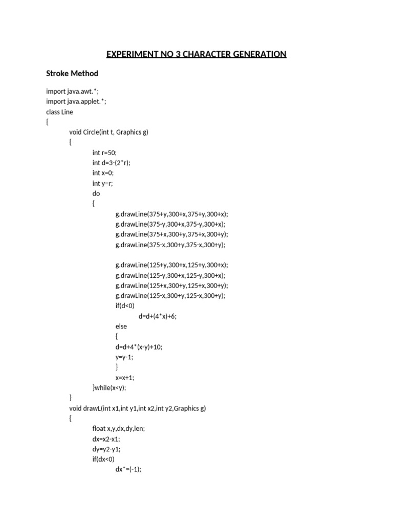 Java Character Generation Techniques | PDF | Computer Programming