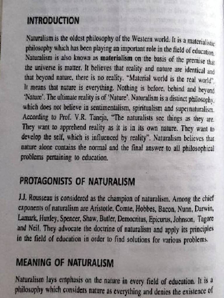 Naturalism | PDF