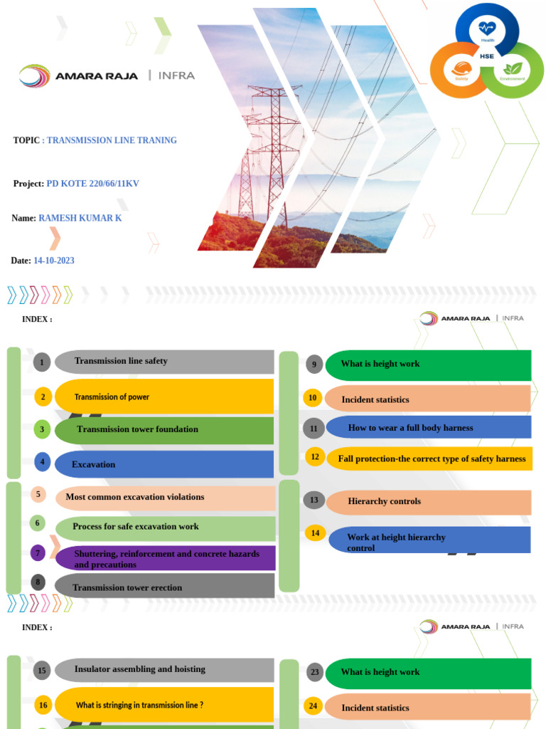 Transmission Line Safety Training Guide | PDF | Insulator (Electricity ...