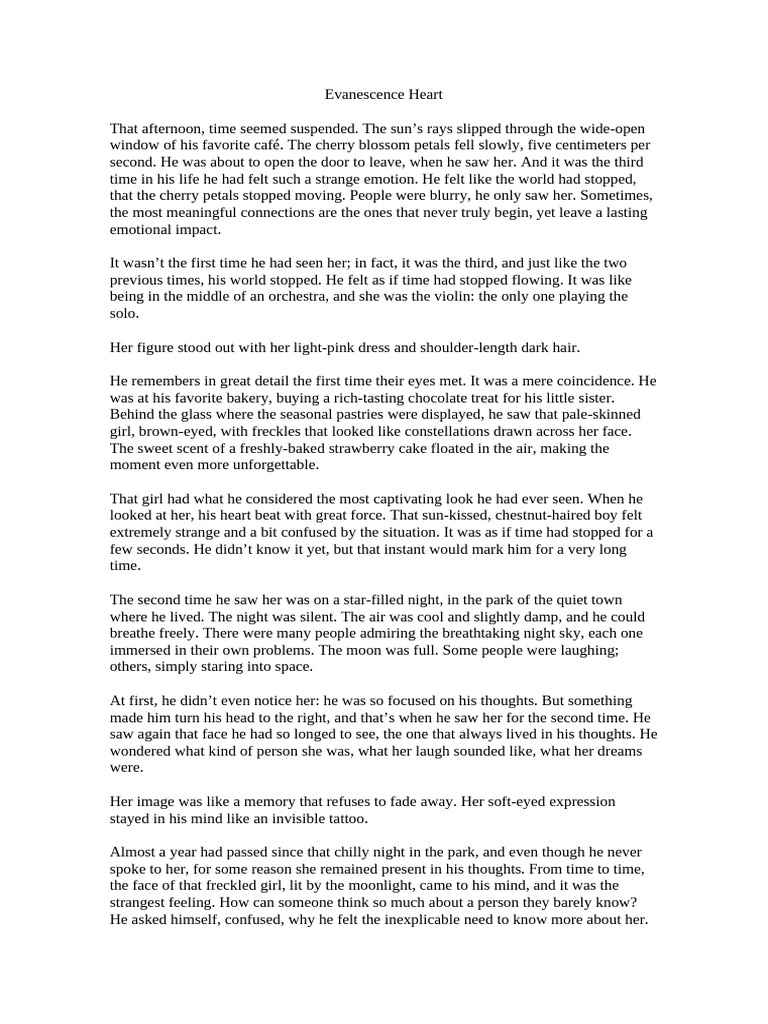Unspoken Connections: A Heartfelt Encounter | PDF