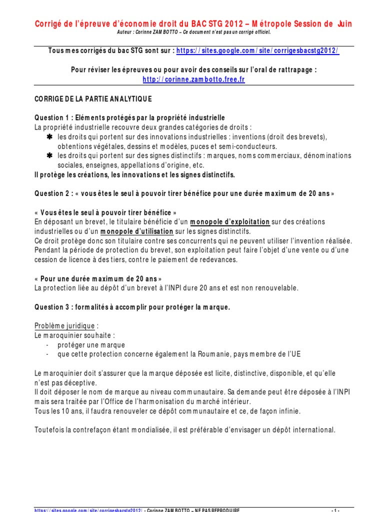Sujet De Rattrapage Eco Droit Bac Stmg 2017 sujet rattrapage eco droit stmg