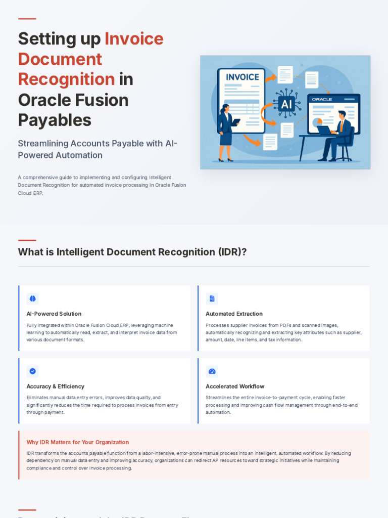 Configure AI Invoice Processing in Oracle | PDF | Accounts Payable ...