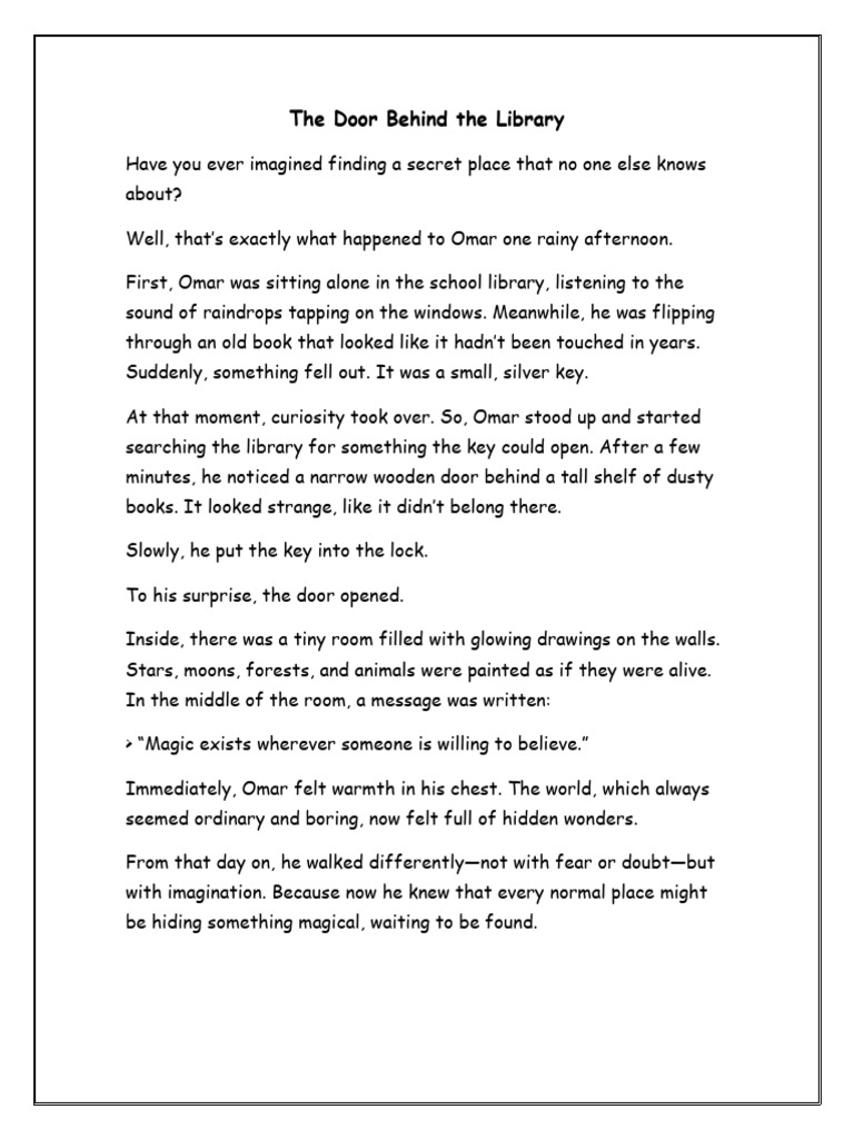 Fictional Narrative Sample | PDF