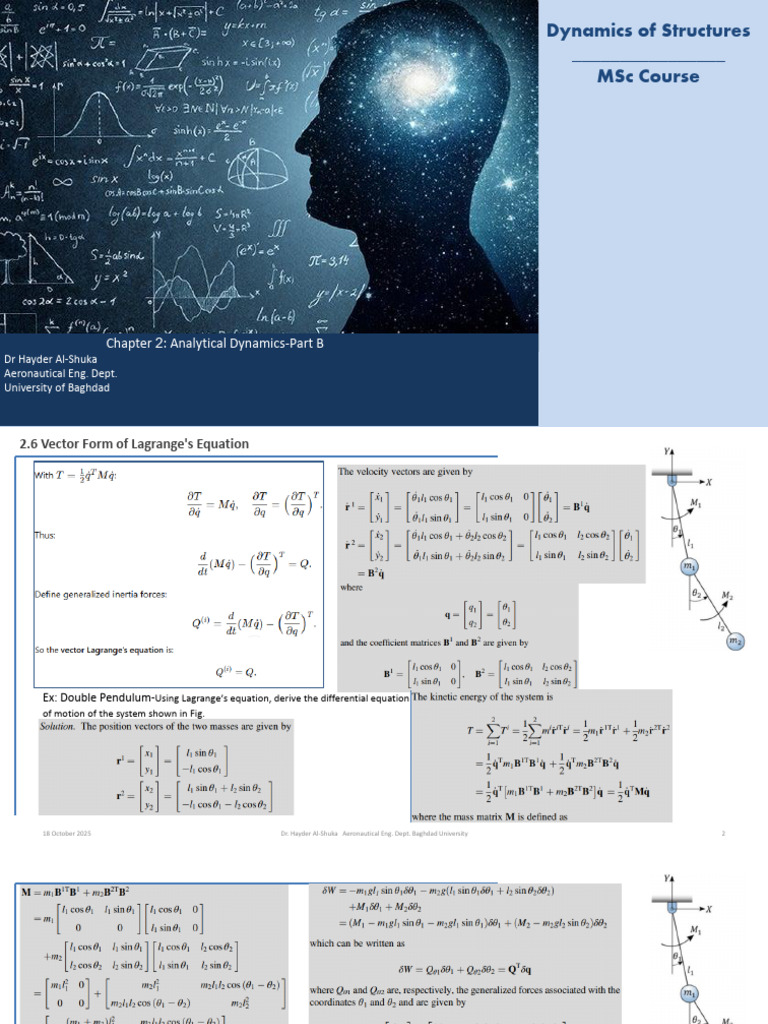 Chap 2 B | PDF | Lagrangian Mechanics | Equations Of Motion