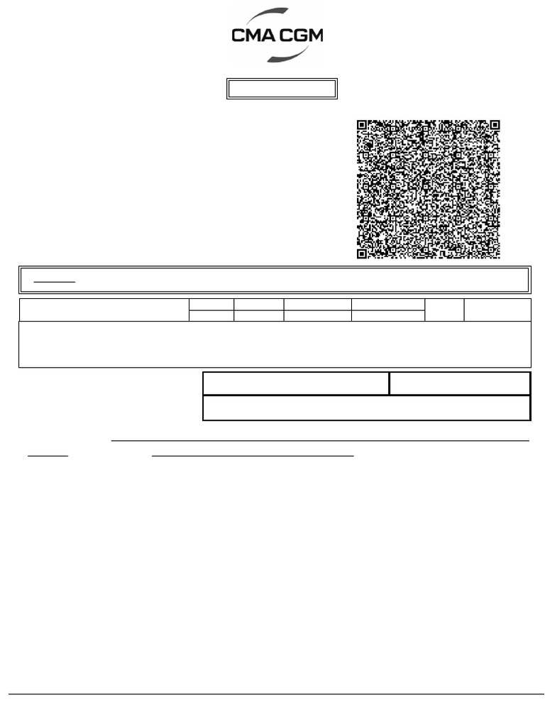 Cancelled Invoice CMA CGM | PDF | Invoice | Taxation