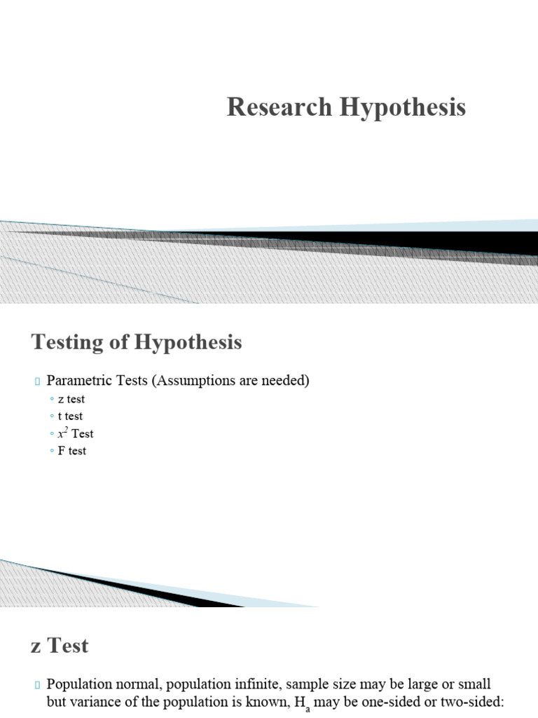 Hypothesis Testing Methods Explained | PDF