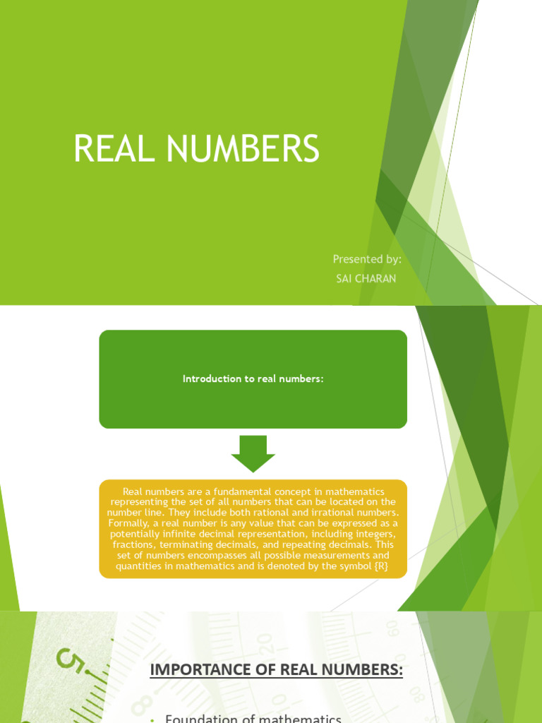 Understanding Real Numbers in Math | PDF