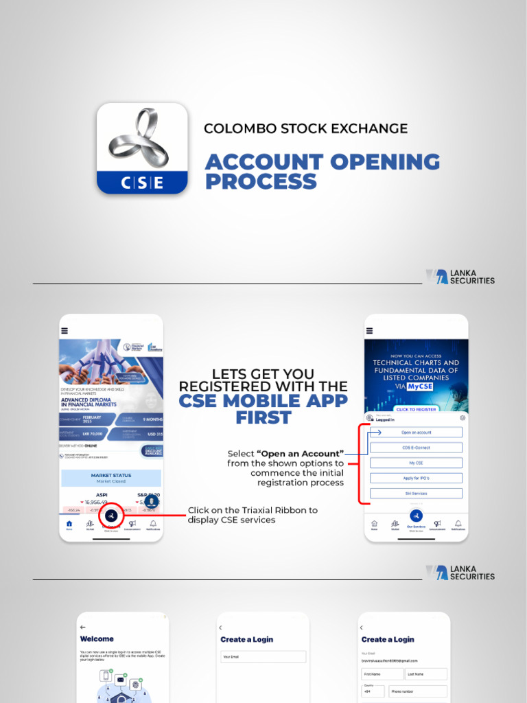 CSE - Account Opening Process English | PDF