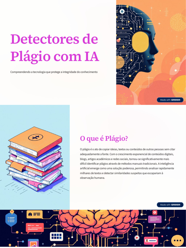 Detectores de Plágio com IA: Como Funcionam | PDF | Plágio