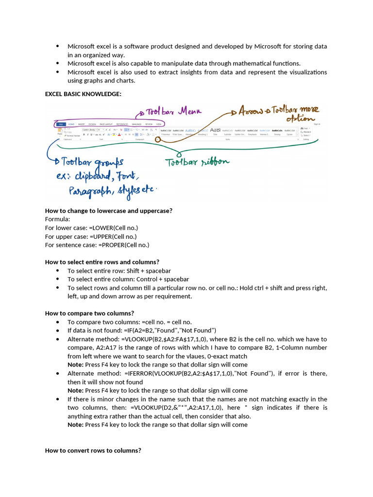 Microsoft Excel Course | PDF