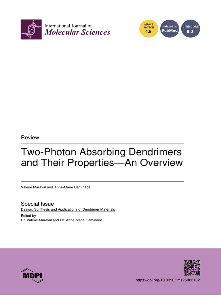 Ijms 25 03132 With Cover | PDF | Polymerization | Chemistry