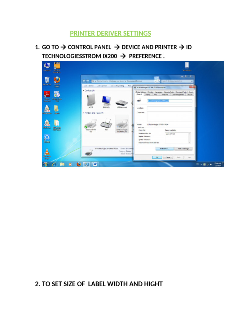 Printer Driver Settings Guide | PDF