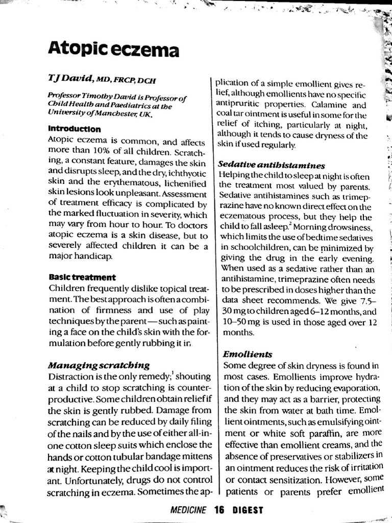 Atopic Eczema | PDF
