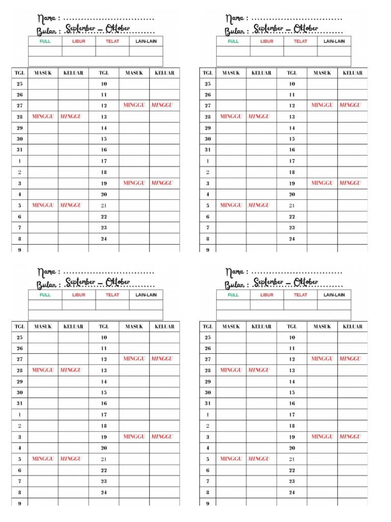 Absen Full Doc | PDF