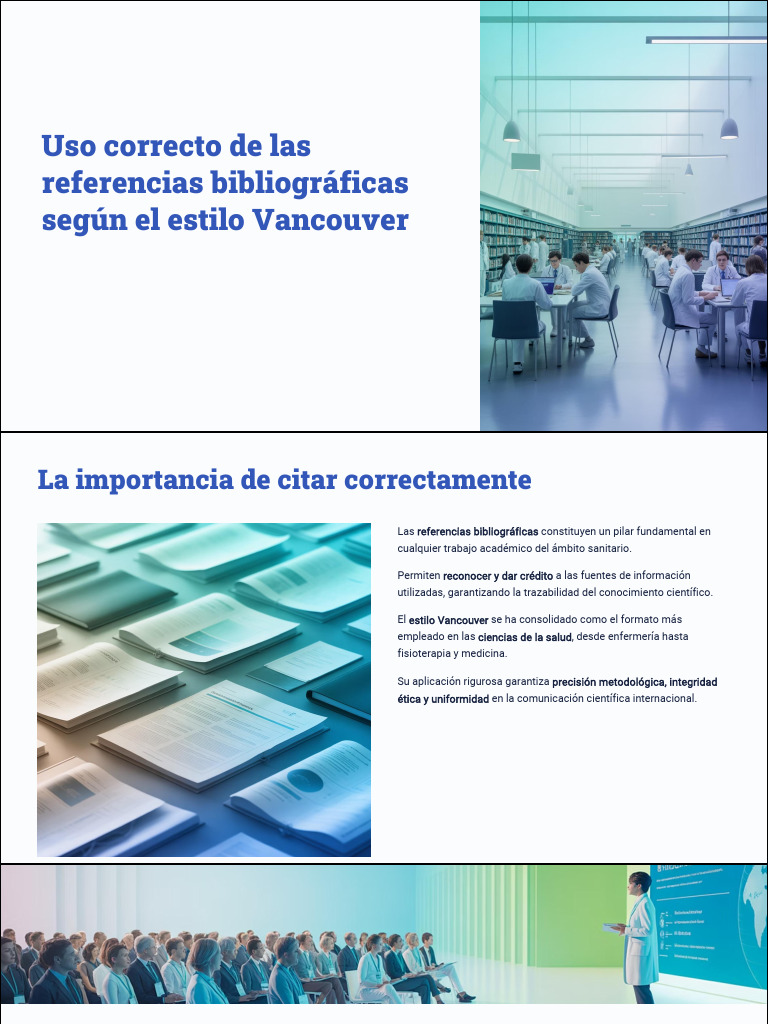 Uso de Referencias Bibliograficas Segun El Estilo Vancouver | PDF ...