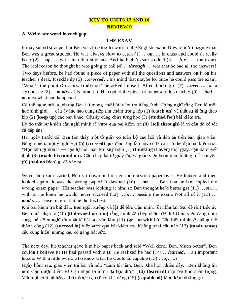 Unit 17 and 18 | PDF