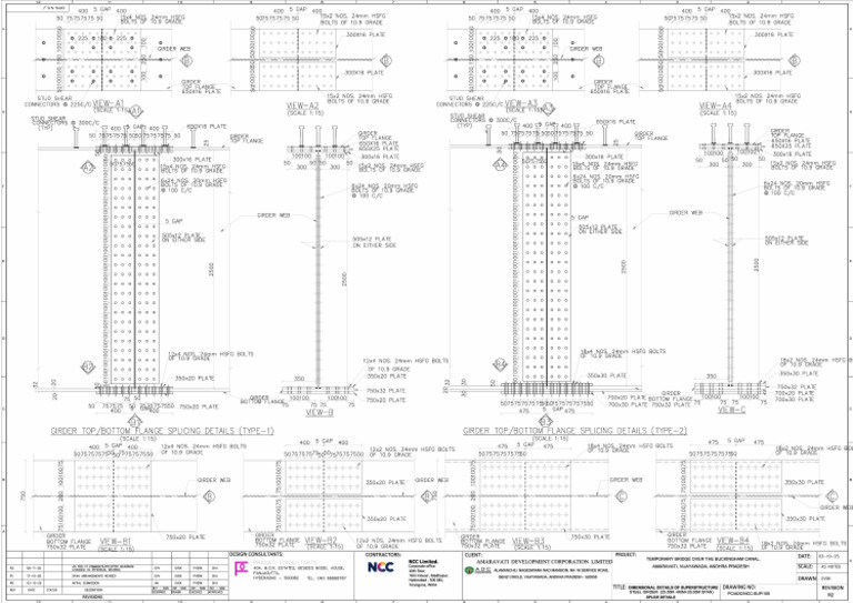 Steel Girder Superstructure Details | PDF