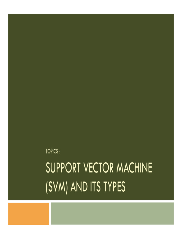 Understanding Support Vector Machines | PDF | Support Vector Machine ...