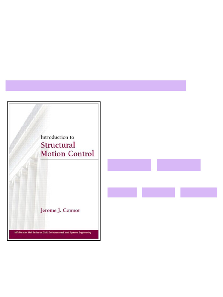 Introduction to Structural Motion Control 1st Edition Jerome J. Connor ...