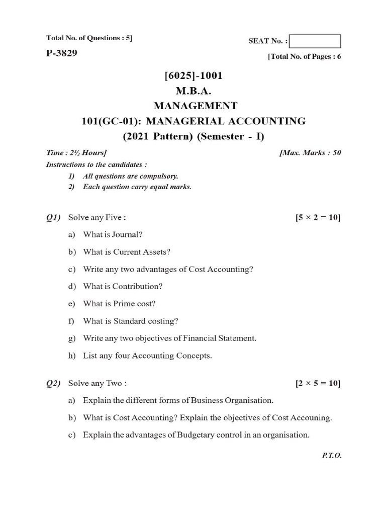 Paper MBA 2021 1 | PDF