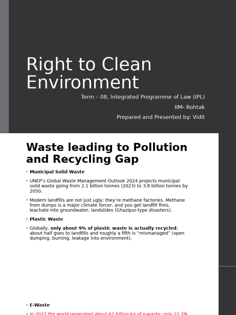 21 Right To Environment | PDF | United Nations Framework Convention On ...