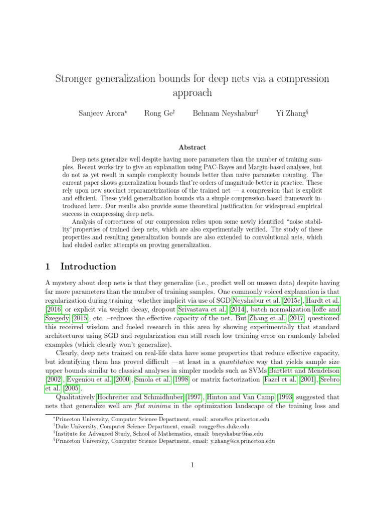 Enhanced Generalization Bounds for Deep Nets | PDF | Matrix ...