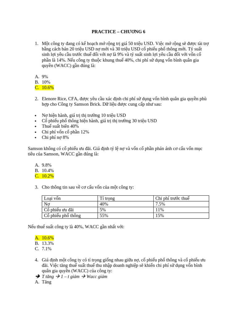 Practice TCDN | PDF
