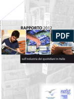 FIEG - Rapporto Sull'Industria Dei Quotidiani 2012