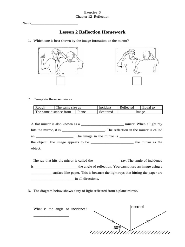 Homework - Reflection | PDF