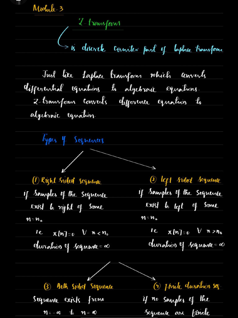 Z Transform Notes | PDF