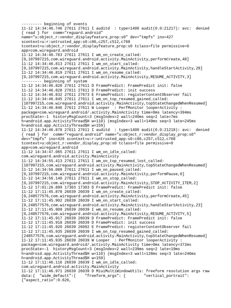 Wireguard Log | PDF | Computing | Software