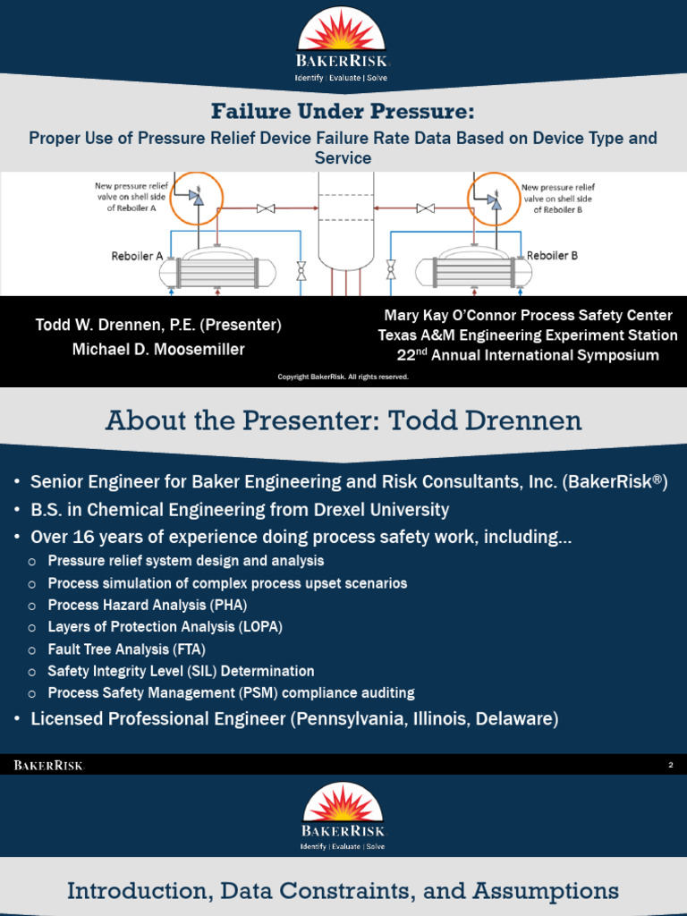 Pressure Relief Device Failure Rates Analysis | PDF | Mean | Gases
