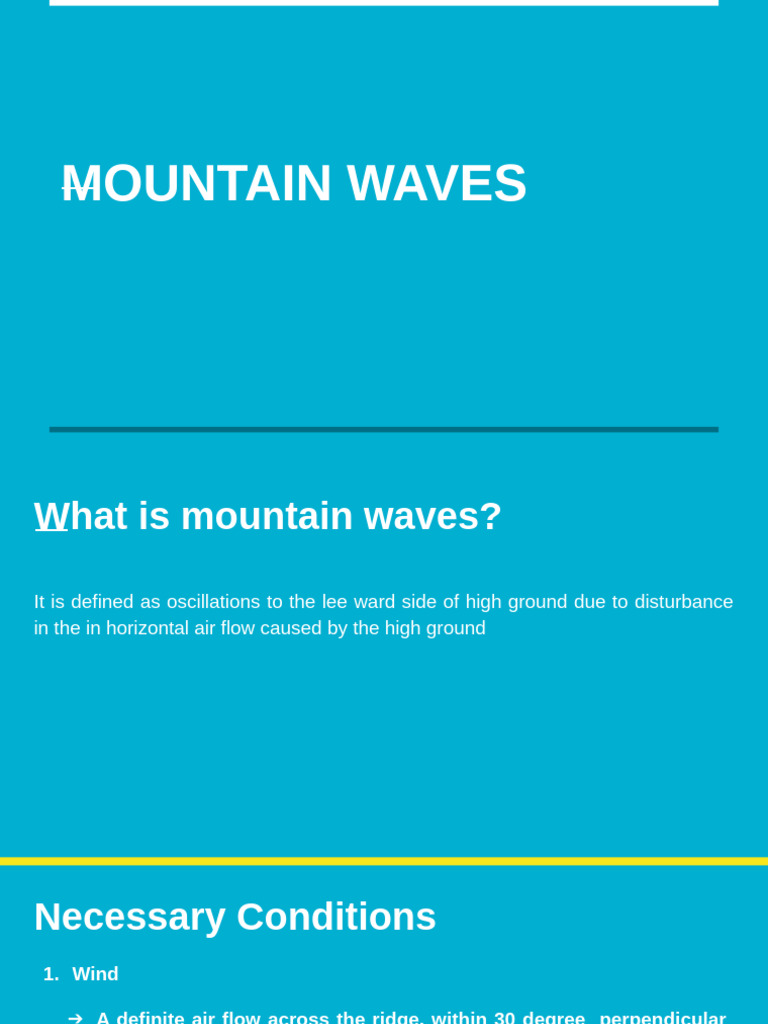 Understanding Mountain Waves and Their Effects | PDF