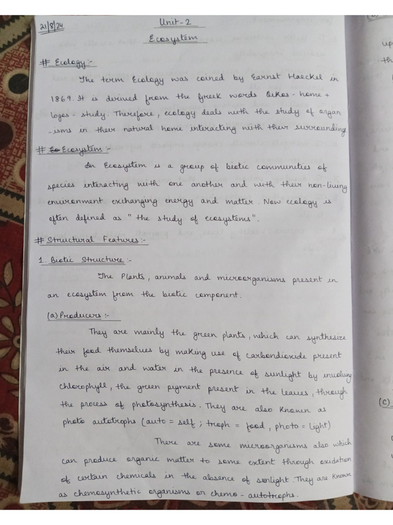 EVS Unit 2 | PDF