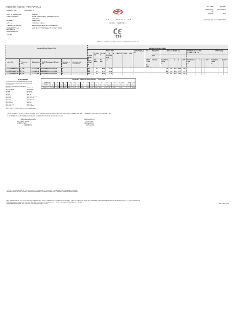 12 mm 6352 p355gh en-GB | PDF | Metals | Materials Science