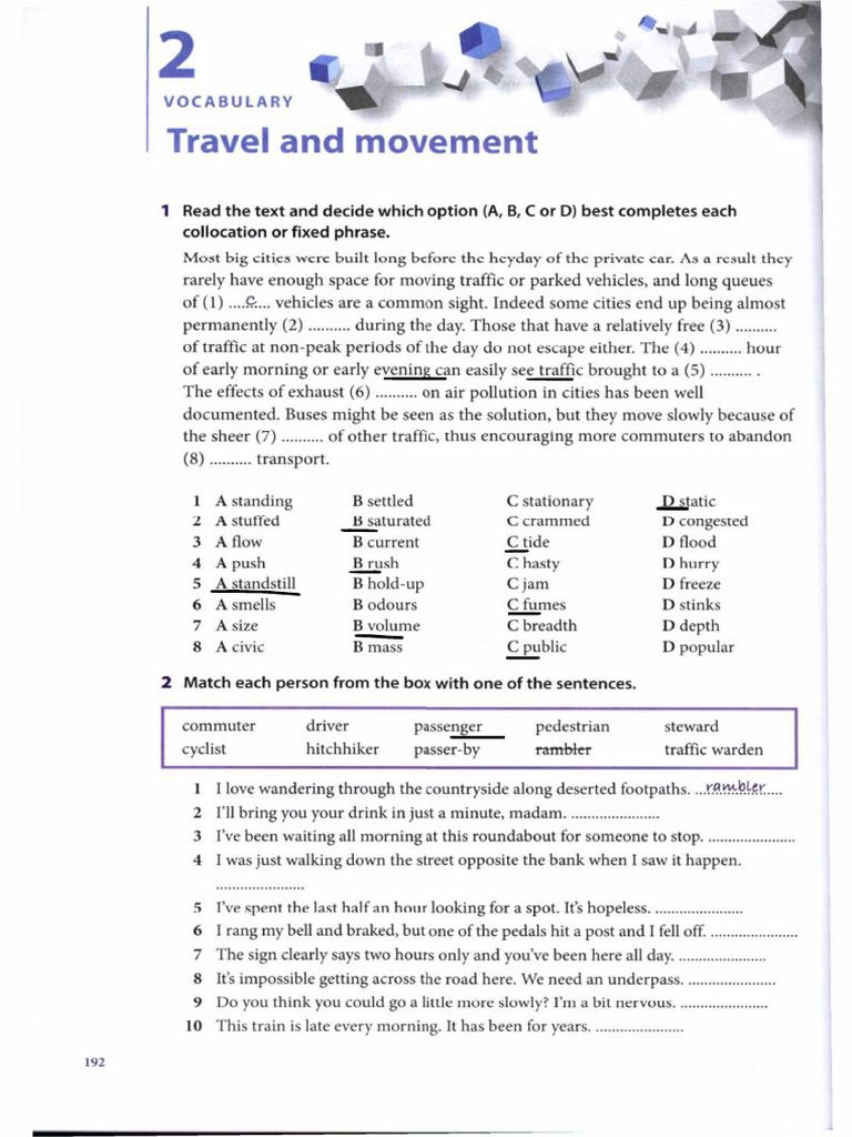BT - Unit 2 Travel and Movement | PDF
