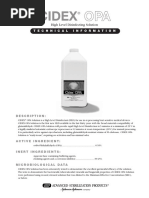 Cidex® Opa | PDF | Drinking Water | Sterilization (Microbiology)