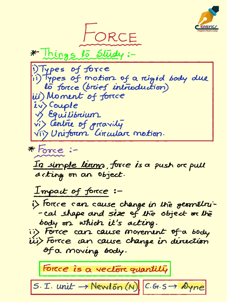 Force | PDF