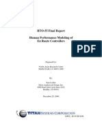 RTO-55 Final Report Human Performance Modeling of en Route Controllers