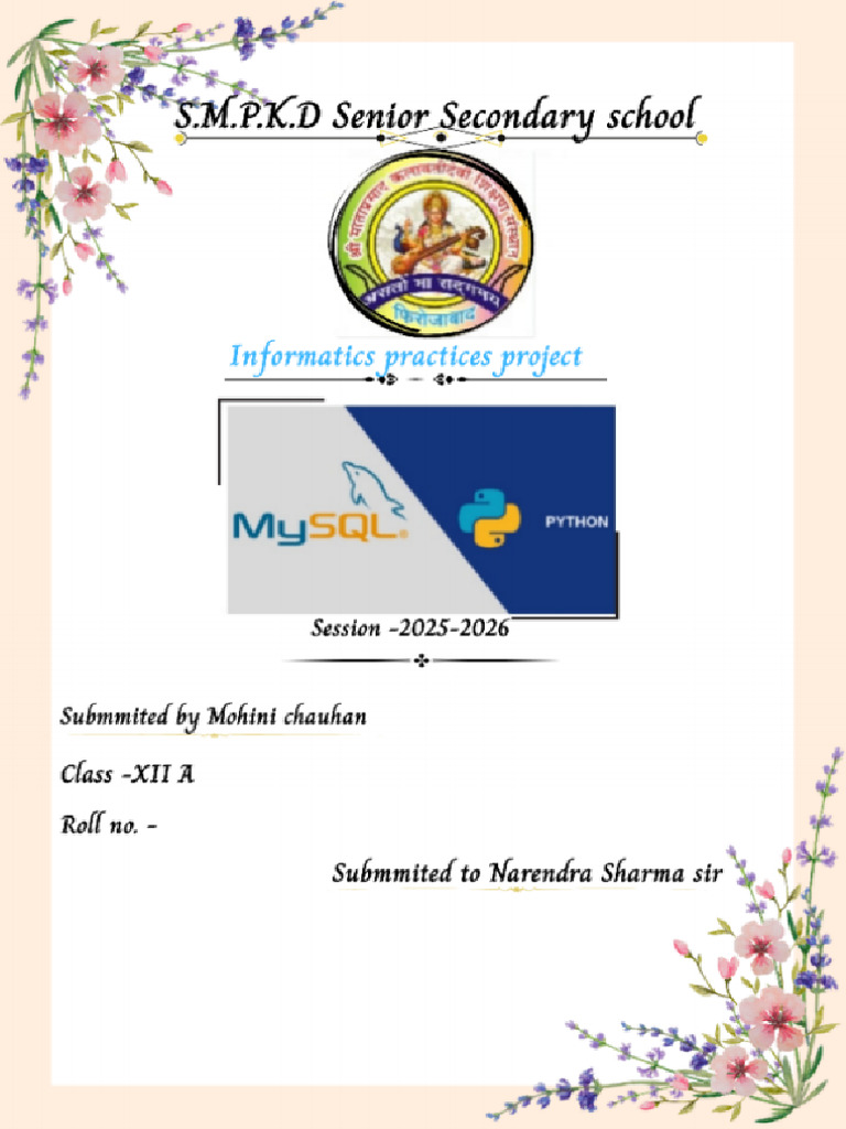 Ip Project Report File | PDF