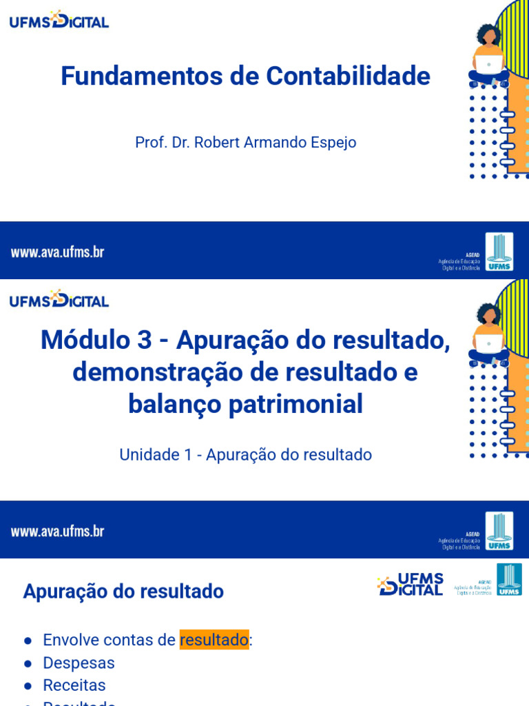 (Ufms Digital) Fundamentos de Contabilidade - Videoaula Do Módulo 3 ...
