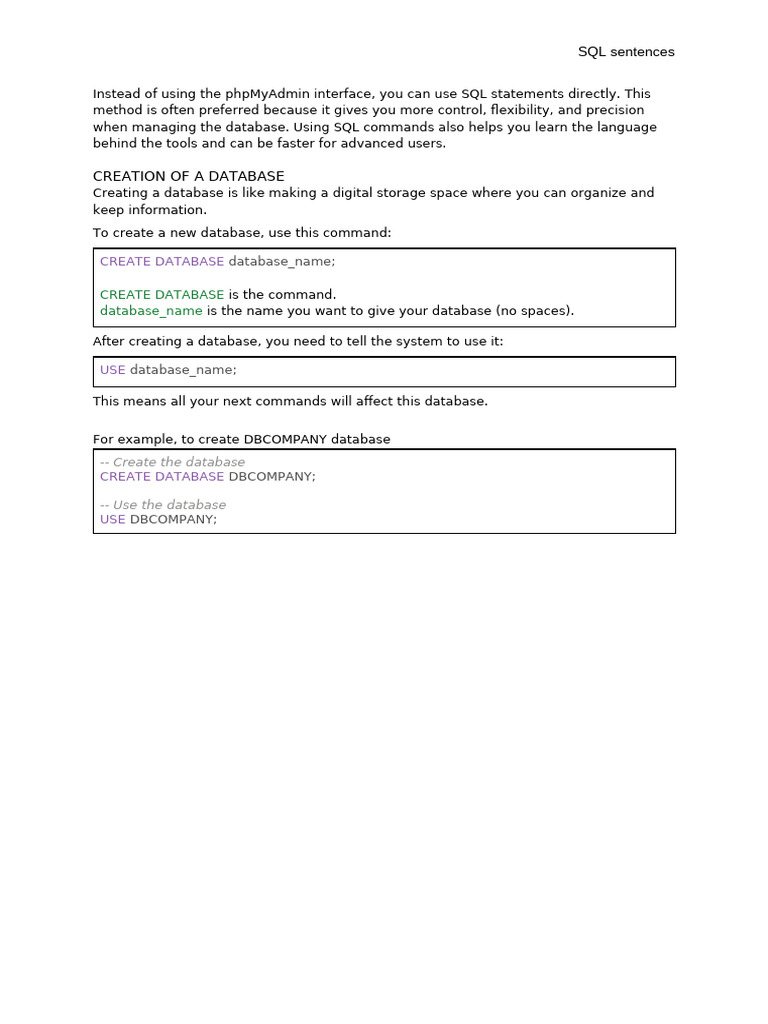 2. WORKING WITH DATABASES | PDF | Databases | Table (Database)