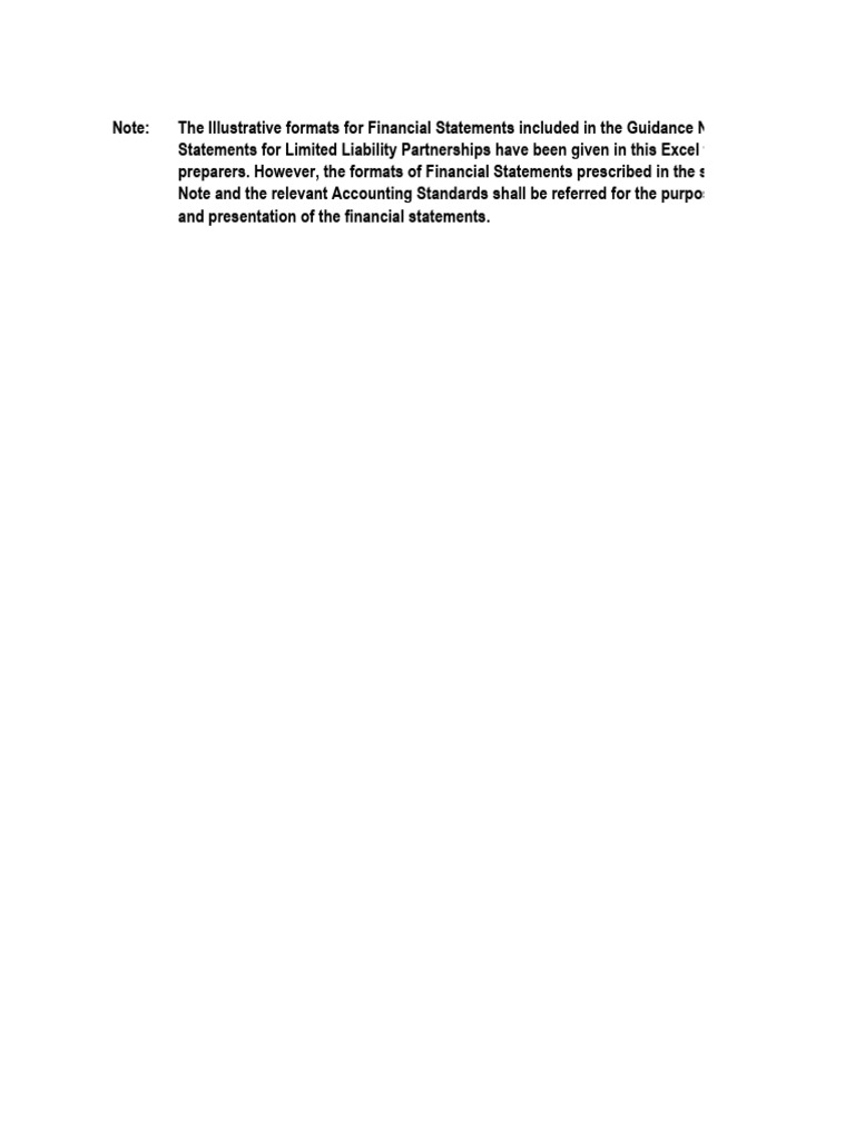 Financial Statement Formats for LLPs | PDF | Deferred Tax | Expense