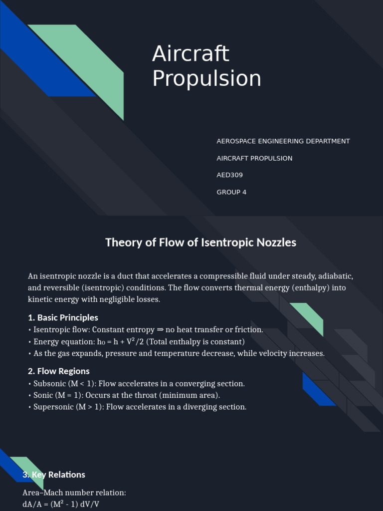 Isentropic Nozzle Flow Principles | PDF | Continuum Mechanics ...