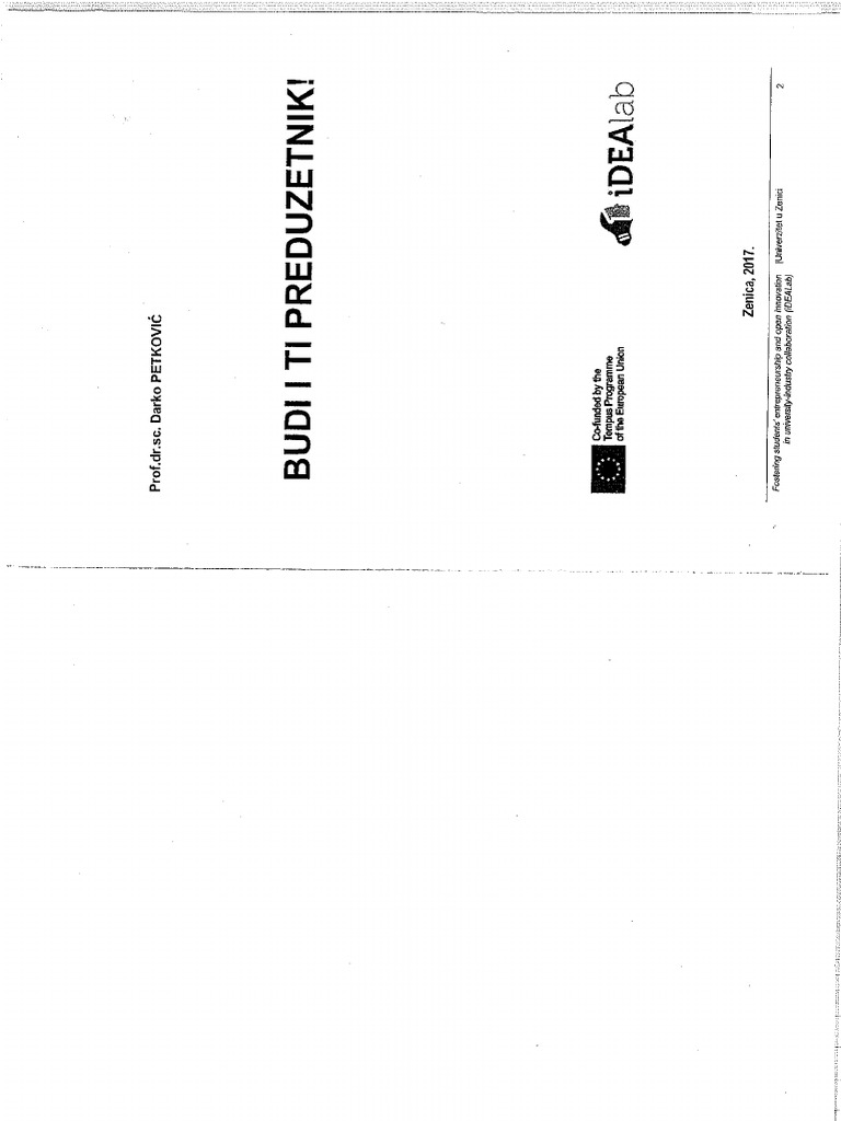 Budi I Ti Preduzetnik | PDF