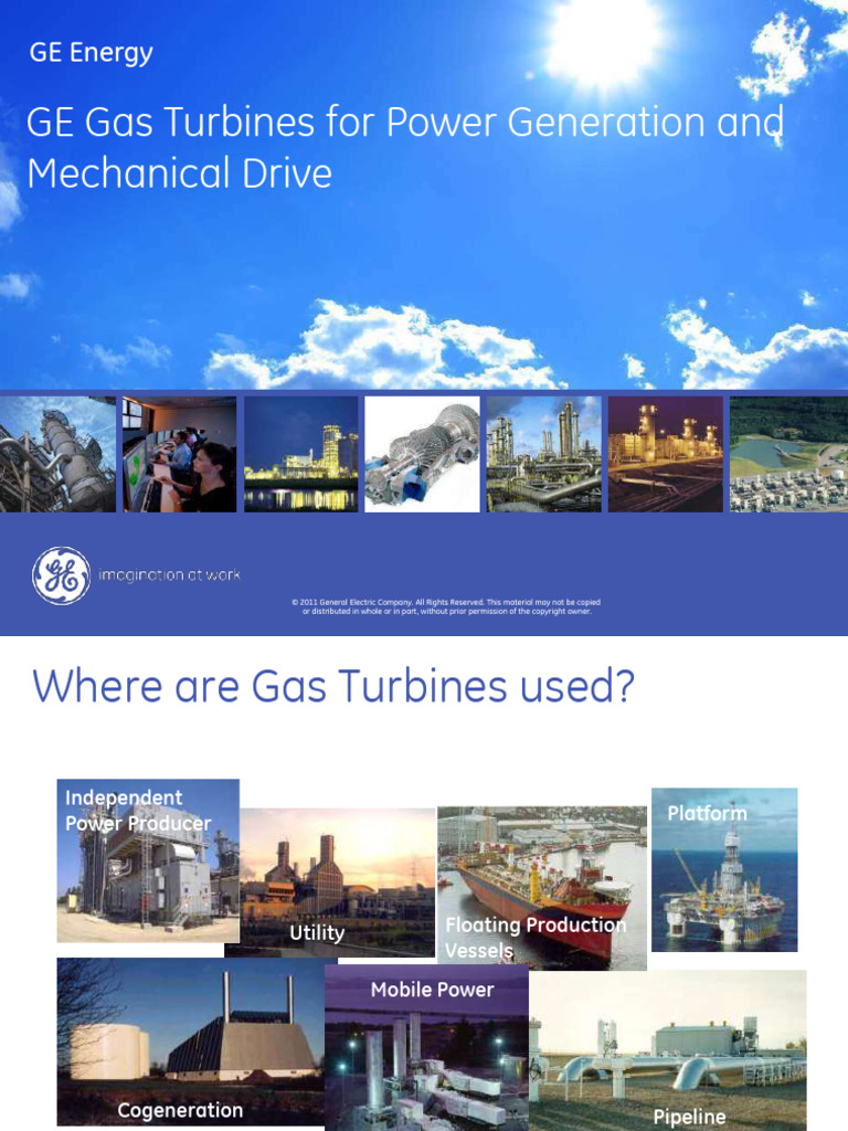 GE Gas Turbines: Configurations & Applications | PDF | Gas Turbine ...