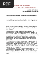 Protocolo MBGR: Avaliação Orofacial Completa | PDF