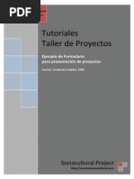 Download Formulario de Presentacin de Proyectos by Sociocultural Project SN9768536 doc pdf