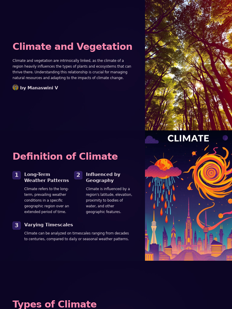 Climate and Vegetation (1) | PDF | Climate | Climate Change