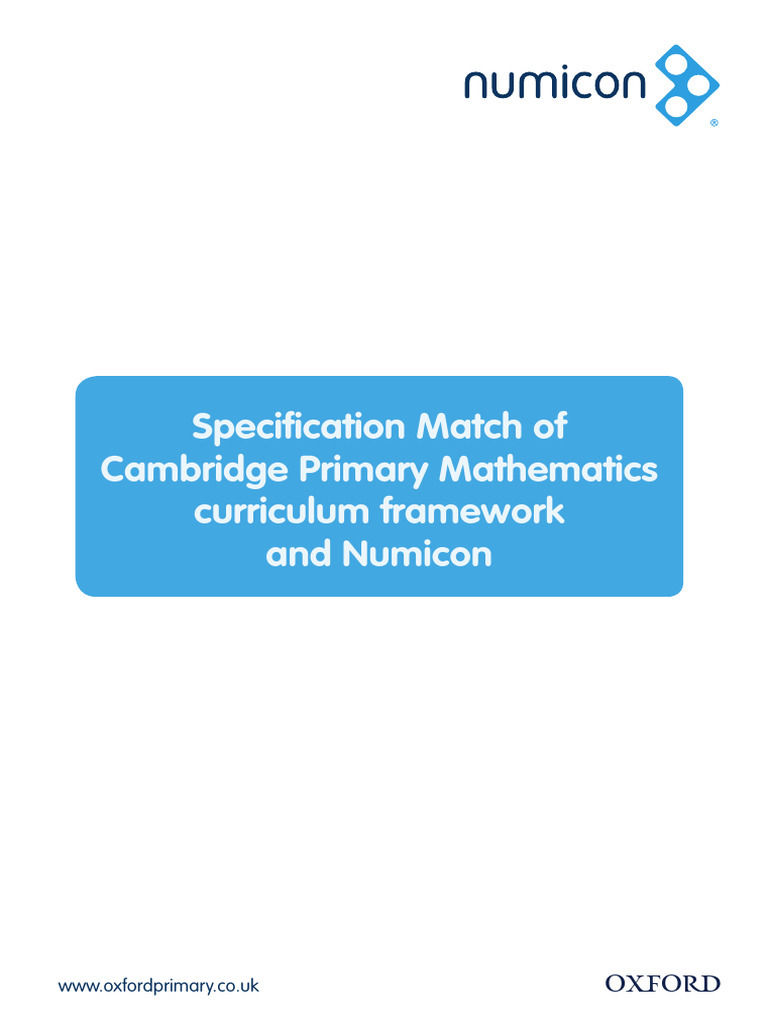 Numicon Support for Cambridge Maths Curriculum | PDF | Geometry ...